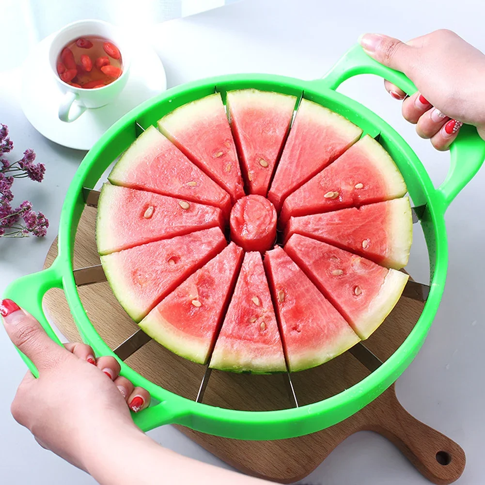 Stainless Steel Watermelon Slicer Manual Fruit Divider for Quick Cubing, Easy-Use Kitchen Gadget for Large Melon Divider Tool
Stainless Steel Watermelon Slicer Manual Fruit Divider for Quick Cubing, Easy-Use Kitchen Gadget for Large Melon Divider Tool