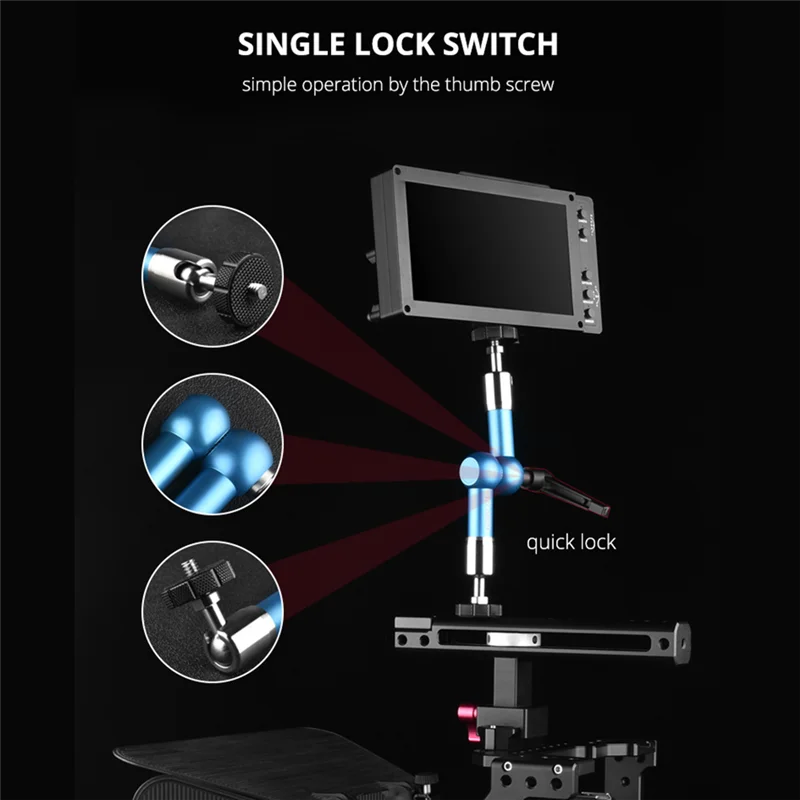 New-YELANGU A75 Universal Bracke Adjustable Magic Arm Articulating Weight Capacity 10KG 1/4 Screw Camera DV Monitor
New-YELANGU A75 Universal Bracke Adjustable Magic Arm Articulating Weight Capacity 10KG 1/4 Screw Camera DV Monitor