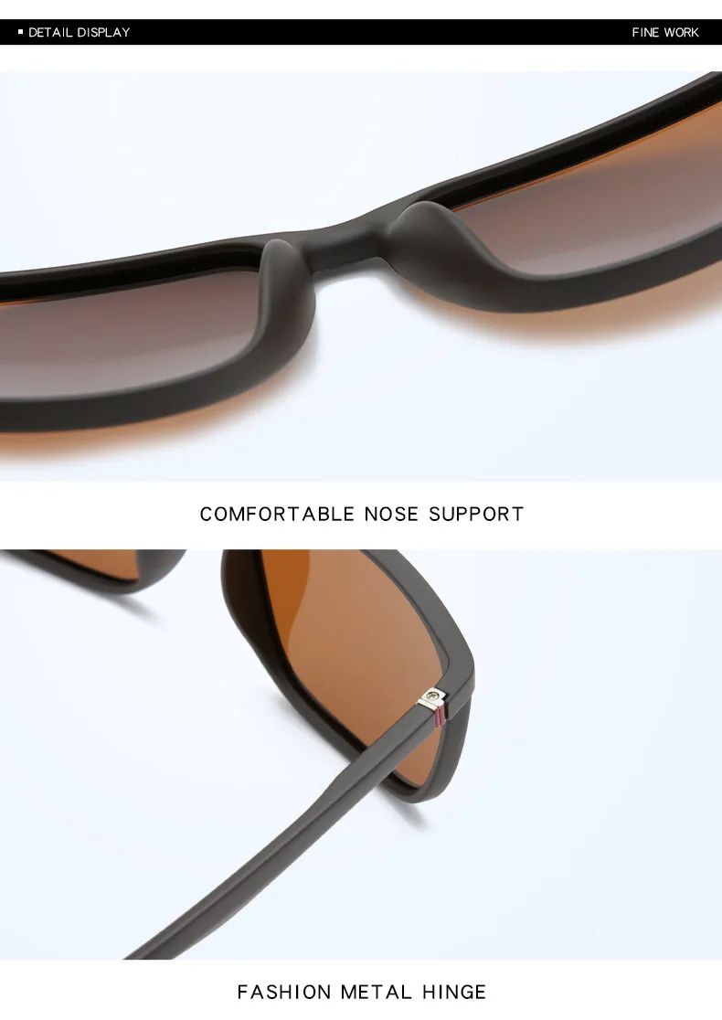 Kwadratowe spolaryzowane okulary mężczyźni Anti Glare Minus Tea Lens 23 Sb5dea63ad75d4b8d839155797080b5feq