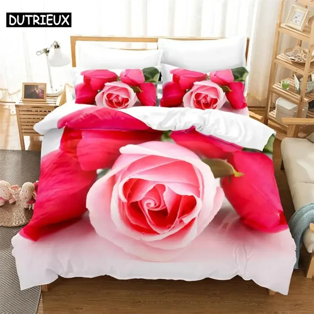 Pink Rose Queen Bedding Set Duvet Cover Set Comforter Bedding Sets Bed Linen King Duvet Cover Bedding Set
Pink Rose Queen Bedding Set Duvet Cover Set Comforter Bedding Sets Bed Linen King Duvet Cover Bedding Set