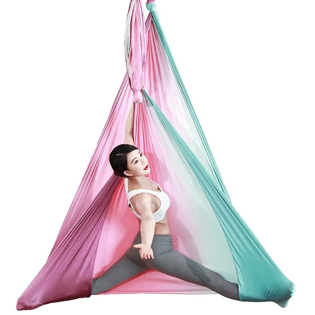 Anti Gravity Aerial Yoga Hammock Swing Gradient Color Flying Yoga Bed Low Stretch Nylon Home Gym Equipment Hot Sale
Anti Gravity Aerial Yoga Hammock Swing Gradient Color Flying Yoga Bed Low Stretch Nylon Home Gym Equipment Hot Sale