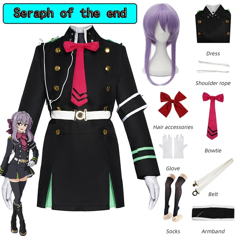 ABC123Shinoa Anime Seraph of The End Owari No Serafu Hiiragi Shinoa Cosplay Costume Dress Wig Women Hs,3'f.5;j.8
ABC123Shinoa Anime Seraph of The End Owari No Serafu Hiiragi Shinoa Cosplay Costume Dress Wig Women Hs,3'f.5;j.8