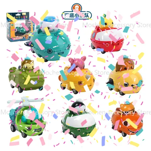 Octonauts Barnacles Kwazii Peso Shellington Dashi Tweak Lantern Fish Boat Dragonfly Helicopter Pull Back Car Model Toys Gift