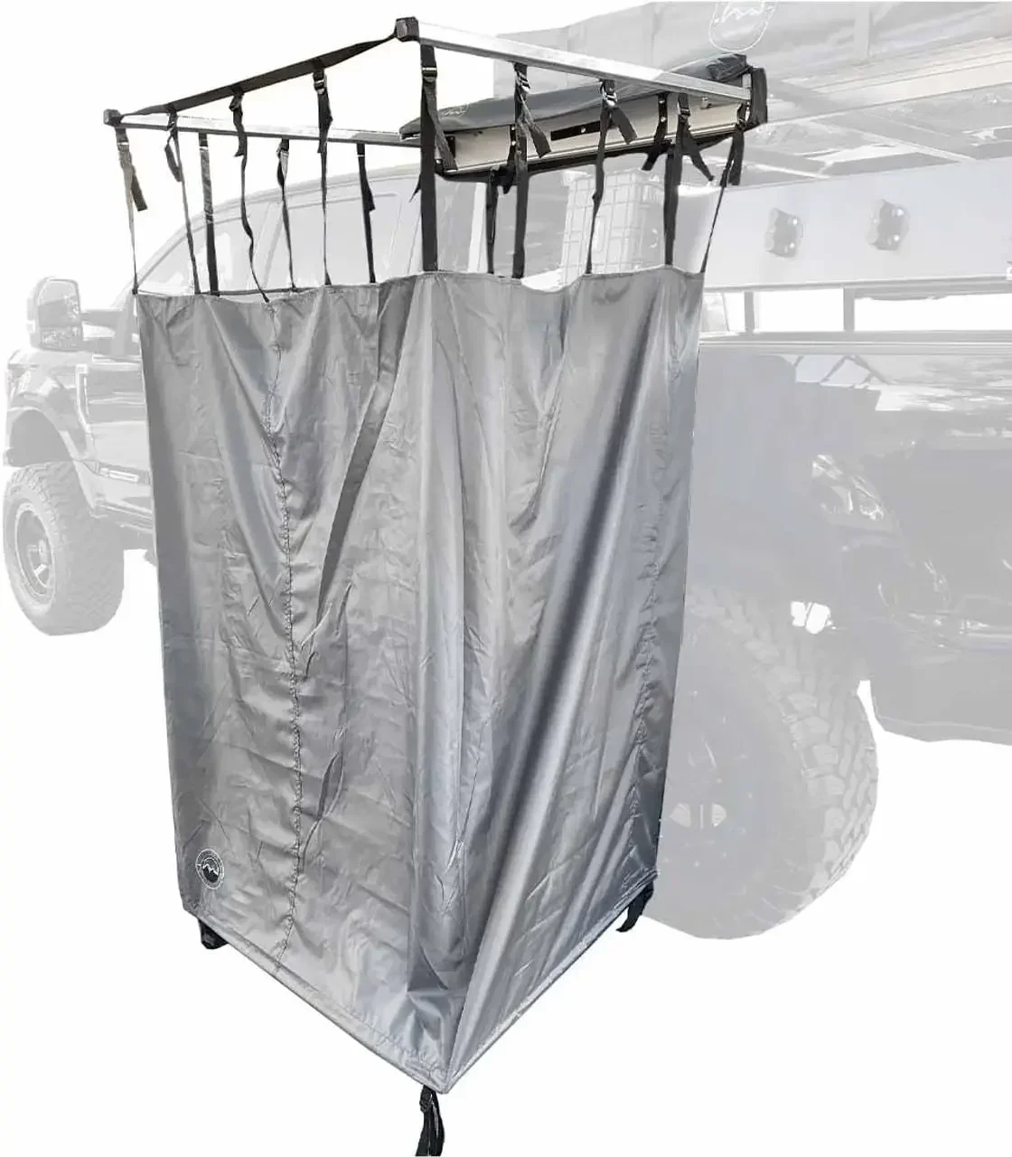 HD Nomadic Car Side Shower Room with Black 1000G PVC Travel Cover, Universal L - Brackets, Dark Grey Body with Silver Inner Lini
HD Nomadic Car Side Shower Room with Black 1000G PVC Travel Cover, Universal L - Brackets, Dark Grey Body with Silver Inner Lini