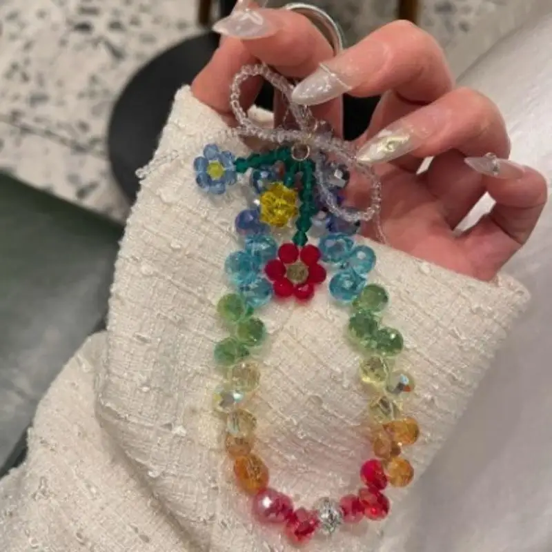 Flower Crystal Mobile Phone Pendant Chain Short Hand-Held Luxury Accessory Colored Design
Flower Crystal Mobile Phone Pendant Chain Short Hand-Held Luxury Accessory Colored Design