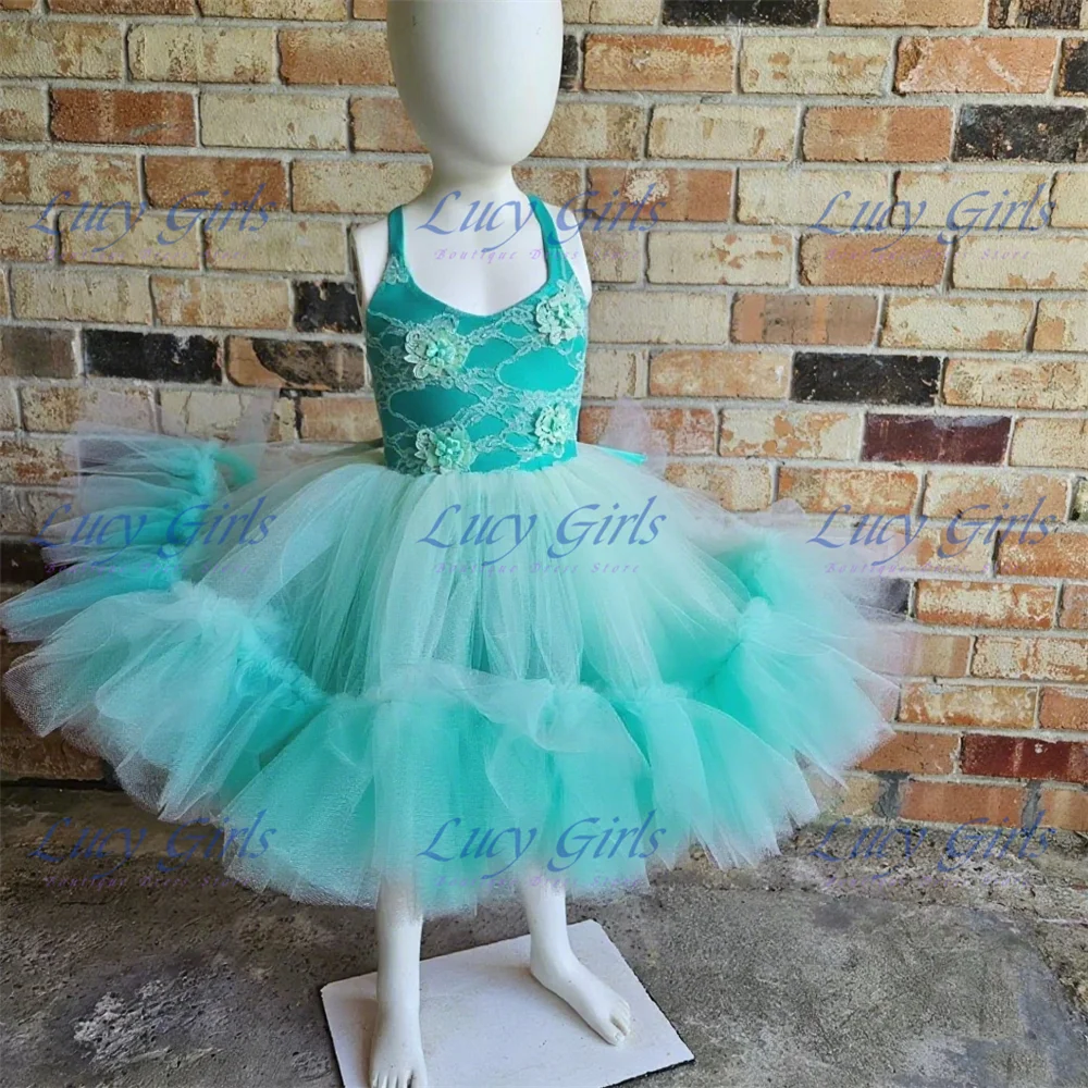 Quality Flower Girl Dress Green Tulle Fluffy Applique For Wedding Kids Birthday Party Toddlers Princess Evening Ball Gowns
Quality Flower Girl Dress Green Tulle Fluffy Applique For Wedding Kids Birthday Party Toddlers Princess Evening Ball Gowns
