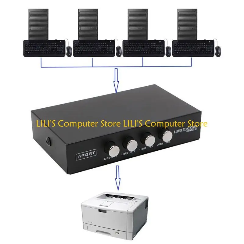 A52B USB -принтеры Deving Device 4 IN1 OUT PRINTER Sharing Switch Manual KVM Converter 
A52B USB -принтеры Deving Device 4 IN1 OUT PRINTER Sharing Switch Manual KVM Converter