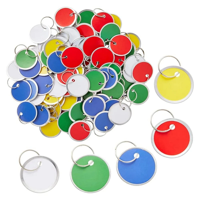 180 Pcs Colored Metal Rim Tags Key Tags Round Paper Tags With Metal Rings For Car Keys And Door Keys
180 Pcs Colored Metal Rim Tags Key Tags Round Paper Tags With Metal Rings For Car Keys And Door Keys