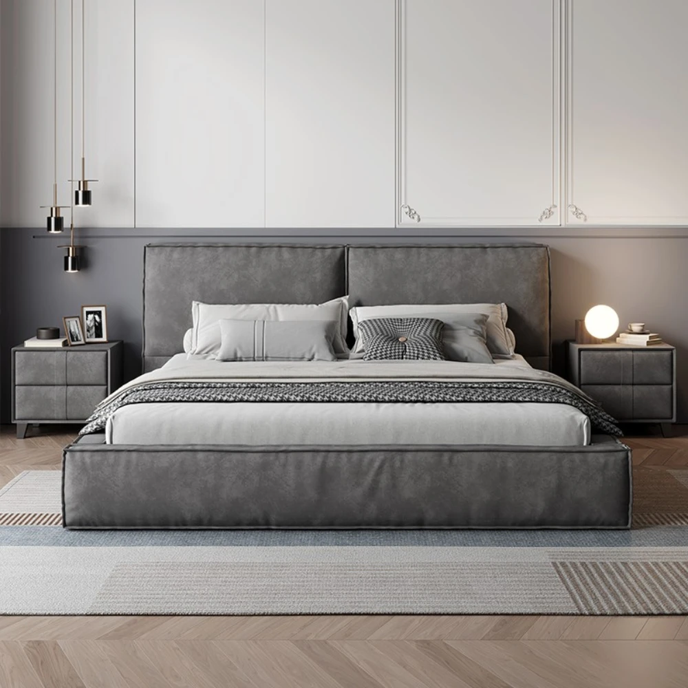 Unique Nordic Bed Modern Aesthetic Lounge Upholstery Bed Nightstands Storage Space Kids Muebles Para El Hogar Home Furnishing
Unique Nordic Bed Modern Aesthetic Lounge Upholstery Bed Nightstands Storage Space Kids Muebles Para El Hogar Home Furnishing