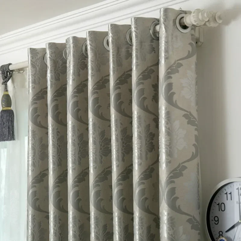 European Pattern Curtain for Bedroom Suede Window Modern Custom Curtains for Living Room Silver Gray Large Jacquard Classic
European Pattern Curtain for Bedroom Suede Window Modern Custom Curtains for Living Room Silver Gray Large Jacquard Classic