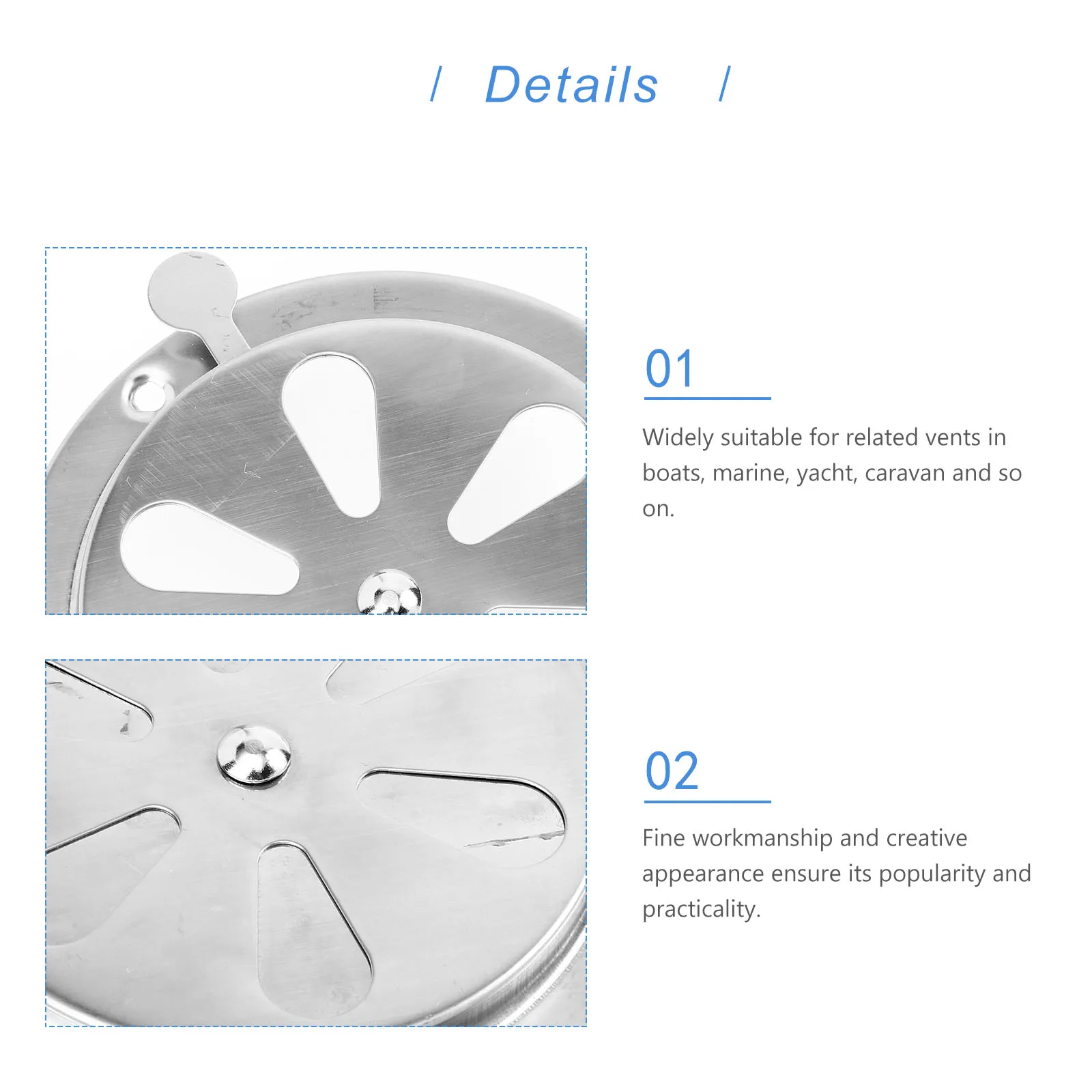 Stainless Steel Ventilation Sheet Adjustable Louver Marine Vents Exhaust Air Vent Grille Cover Boat Attachment
Stainless Steel Ventilation Sheet Adjustable Louver Marine Vents Exhaust Air Vent Grille Cover Boat Attachment