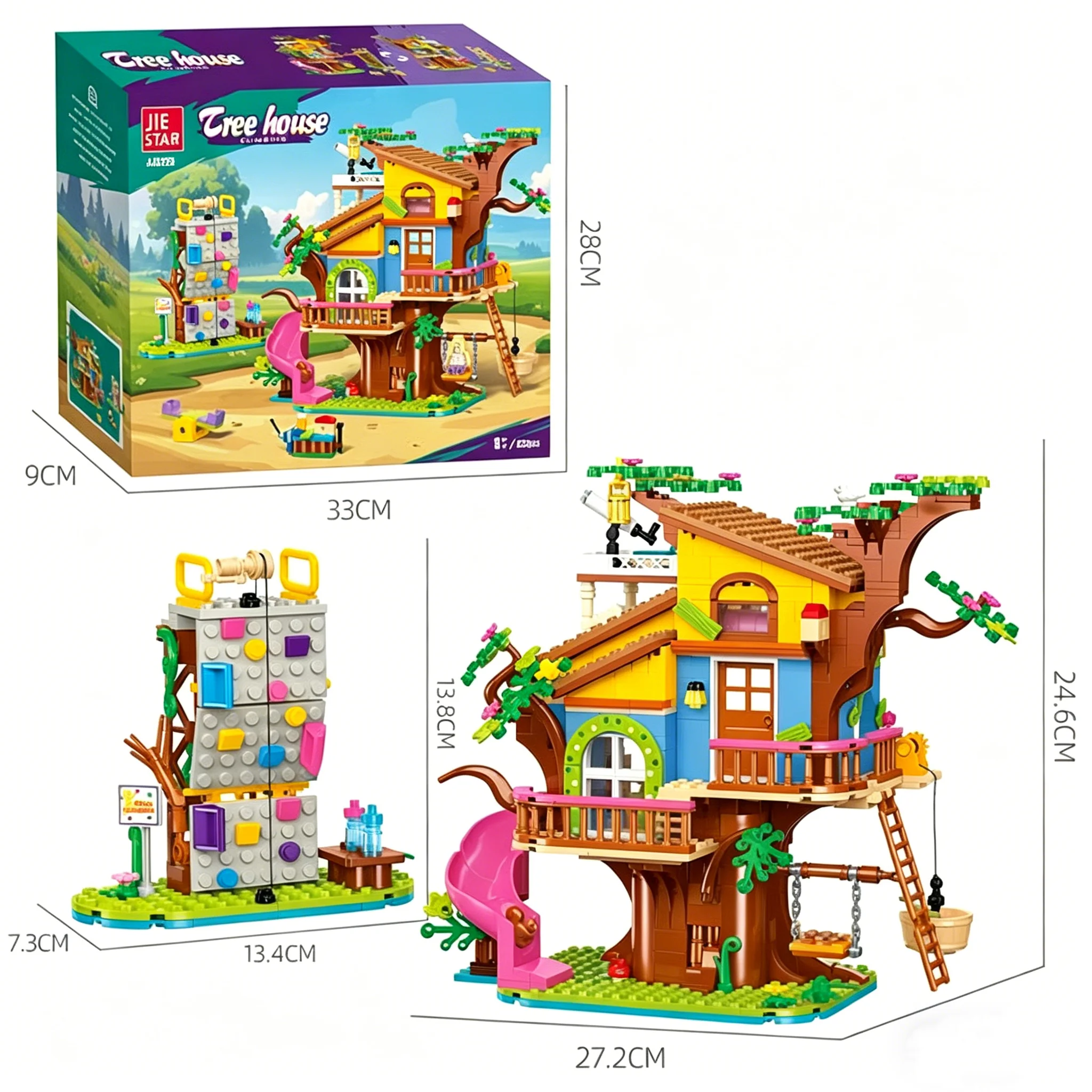 Creative 823Pcs Girls Friends Tree House Building Blocks Summer Camping Model Classic Desktop Ornaments Bricks Toy Kids Gifts
Creative 823Pcs Girls Friends Tree House Building Blocks Summer Camping Model Classic Desktop Ornaments Bricks Toy Kids Gifts