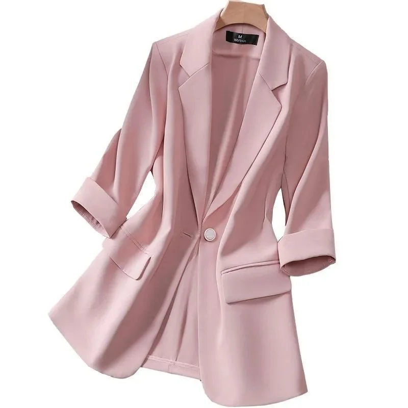 2023 New Spring Women Blazer Women's Summer Suit Jacket Women's Three-quarter Sleeve Fashion Coat Suit Jacket Blazers
2023 New Spring Women Blazer Women's Summer Suit Jacket Women's Three-quarter Sleeve Fashion Coat Suit Jacket Blazers