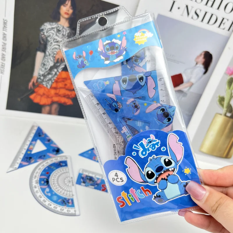 1Set MINISO Stitch Creative Ruler Set Student Study Stationery Ruler Triangle Protractor Set School Supplies Wholesale Kid Gifts
1Set MINISO Stitch Creative Ruler Set Student Study Stationery Ruler Triangle Protractor Set School Supplies Wholesale Kid Gifts