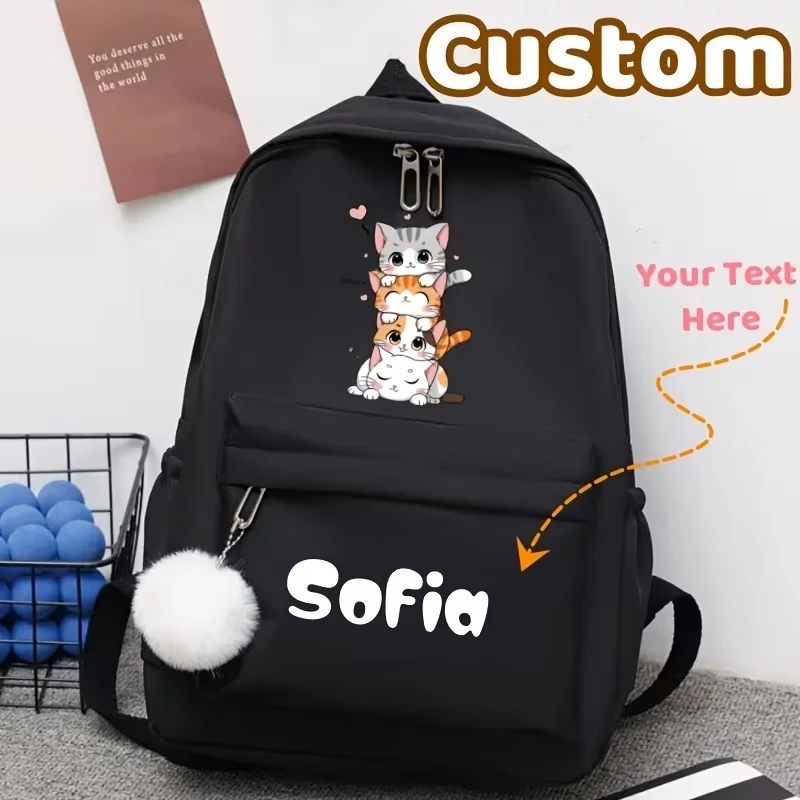 Этот повседневный и универсальный рюкзак с кошачьим принтом, большой вместимости, с возможностью нанесения индивидуального имени, подходит как для школы, так и для повседневного использования.
Этот повседневный и универсальный рюкзак с кошачьим принтом, большой вместимости, с возможностью нанесения индивидуального имени, подходит как для школы, так и для повседневного использования.