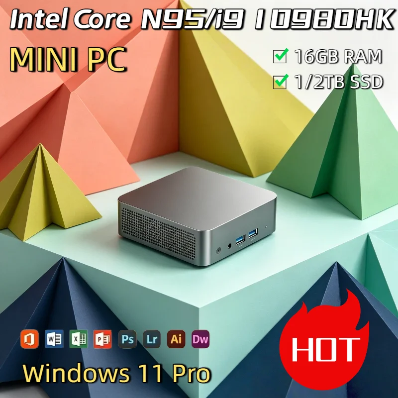 Quintessential 2026 Mini PC Intel Core N95/i9 10980HK Windows 11 Pro 1TB/2TB SSD Diminutive Vest Pocket Computer 4K 60Hz WiFi6
Quintessential 2026 Mini PC Intel Core N95/i9 10980HK Windows 11 Pro 1TB/2TB SSD Diminutive Vest Pocket Computer 4K 60Hz WiFi6