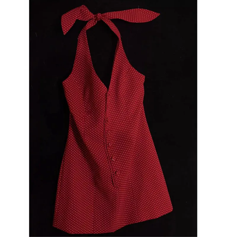 Tank Top for Women, V-neck Open-back Shirt, Red Polka-dot Neck Strap for Women, French Sweet and Sleeveless Fit tops women
Tank Top for Women, V-neck Open-back Shirt, Red Polka-dot Neck Strap for Women, French Sweet and Sleeveless Fit tops women