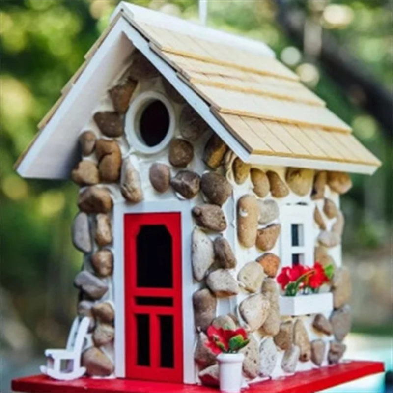 Stone Cottage Bird House Resin Hanging Ornament Rustic Garden Patio Porch Indoor Outdoor Decor For Nature Lovers Holiday Gift
Stone Cottage Bird House Resin Hanging Ornament Rustic Garden Patio Porch Indoor Outdoor Decor For Nature Lovers Holiday Gift