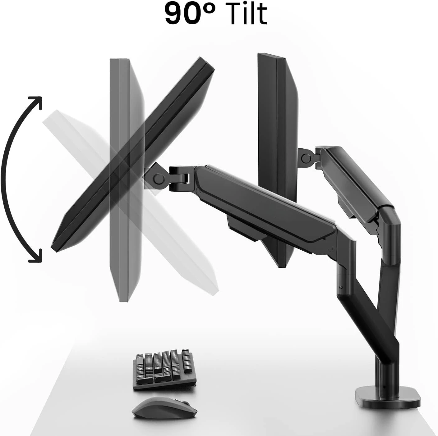 Premium Dual Monitor Mount 14"-35” Dual Monitor Arm VESA Bracket Adjustable Height Gas Spring Dual Monitor Stand- Black
Premium Dual Monitor Mount 14"-35” Dual Monitor Arm VESA Bracket Adjustable Height Gas Spring Dual Monitor Stand- Black