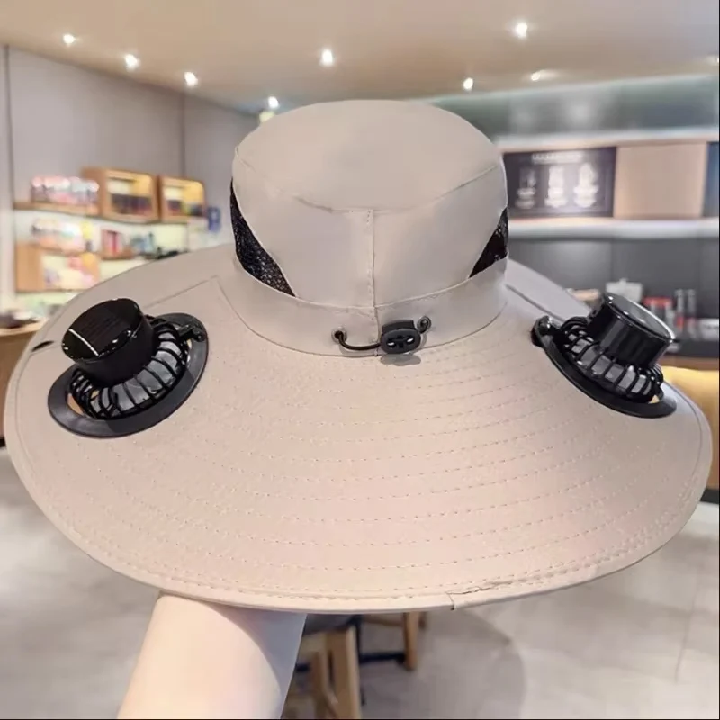 Mens Quick Dry Bucket Hat Large Size Sun Hat with Solar Powered Fan USB Rechargeable for Outdoor Hiking Camping Fishing Activity
Mens Quick Dry Bucket Hat Large Size Sun Hat with Solar Powered Fan USB Rechargeable for Outdoor Hiking Camping Fishing Activity