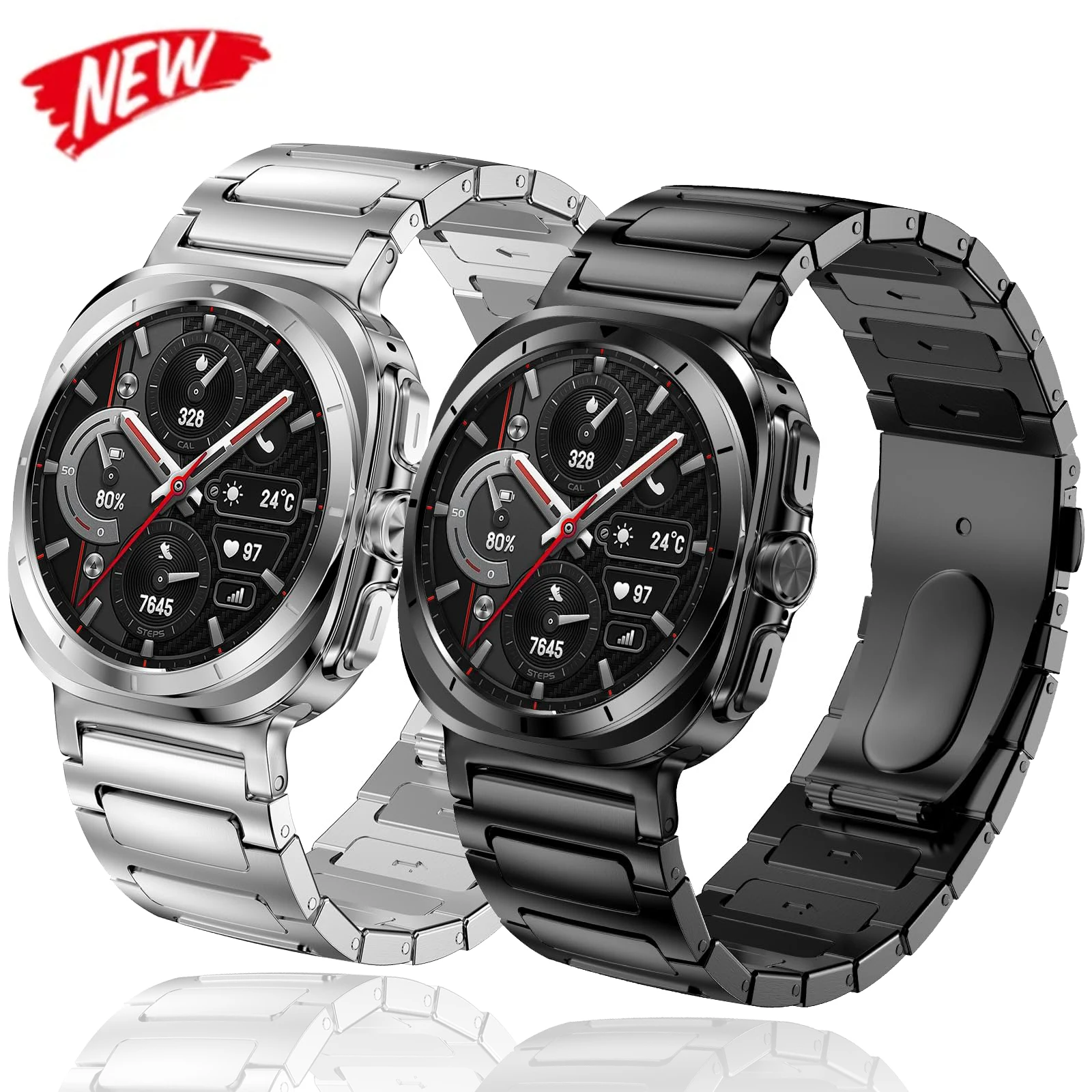 Ремешок из нержавеющей стали для Samsung Galaxy Watch 7 Ultra, металлический браслет без зазора, 47 мм
Ремешок из нержавеющей стали для Samsung Galaxy Watch 7 Ultra, металлический браслет без зазора, 47 мм