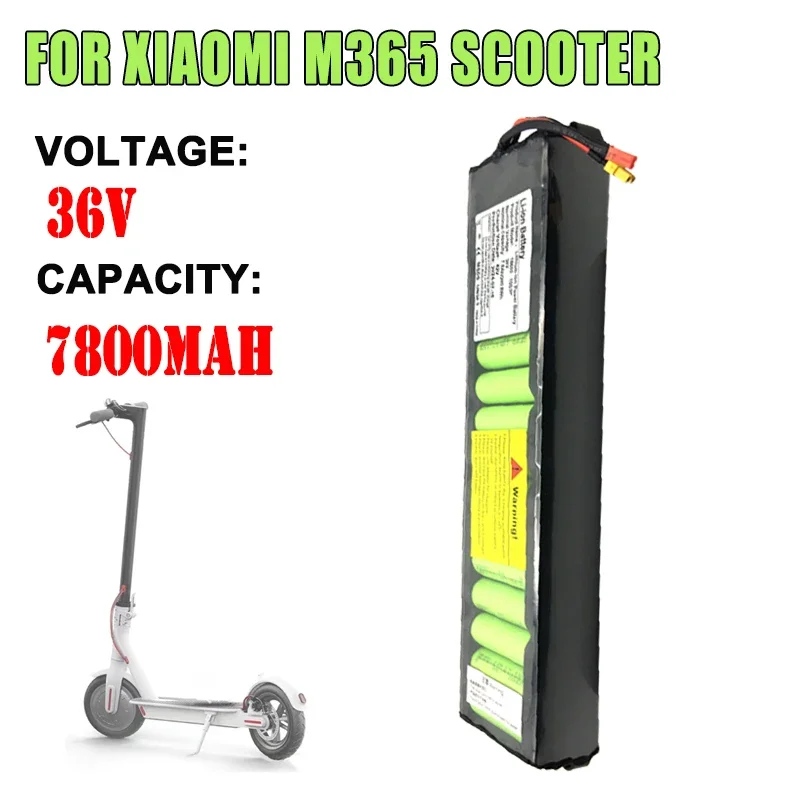 M365 7800mAh for Xiaomi 36V Electric Scooter Li-ion Battery Pack Built-in BMS Protection Long-Lasting Range Without communica
M365 7800mAh for Xiaomi 36V Electric Scooter Li-ion Battery Pack Built-in BMS Protection Long-Lasting Range Without communica