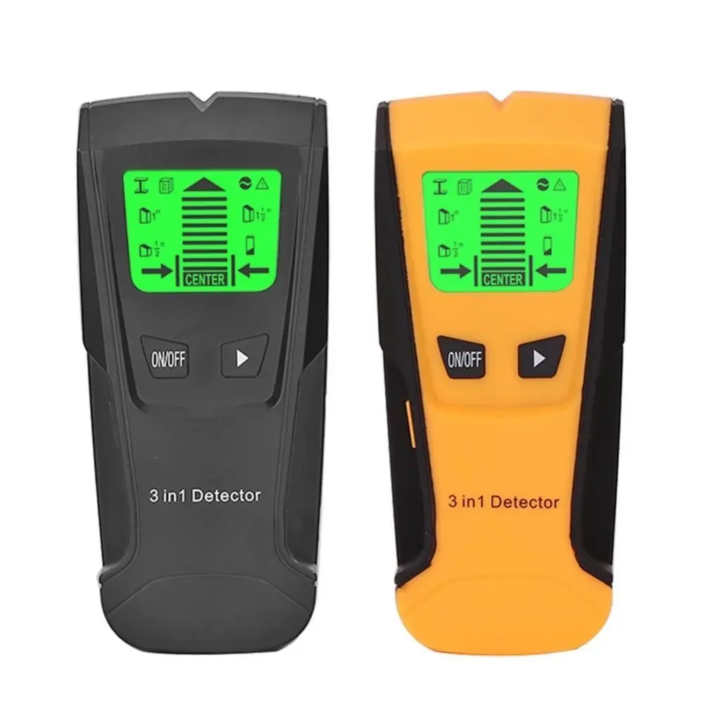 3 in 1 Metal Detector for Studs LCD Display Accuracy Wall Stud Finder Portable Quickly Located AC Voltage Live Wire Detector 
3 in 1 Metal Detector for Studs LCD Display Accuracy Wall Stud Finder Portable Quickly Located AC Voltage Live Wire Detector