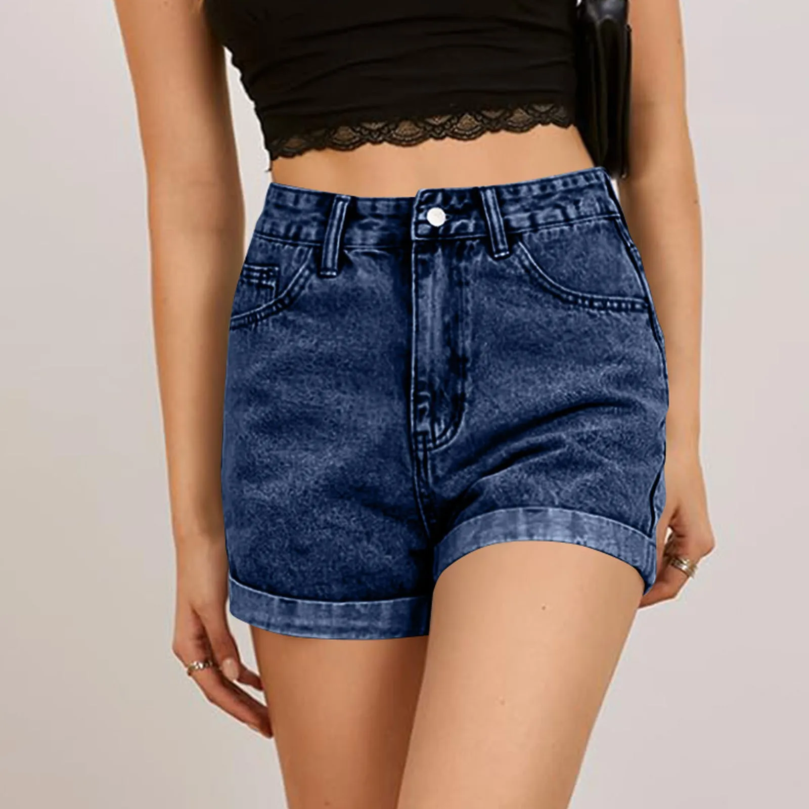 Korean High Waisted Denim Shorts Women's 2025 Summer New Basic Button Pocket Jean Shorts Street Girls Denim Pants
Korean High Waisted Denim Shorts Women's 2025 Summer New Basic Button Pocket Jean Shorts Street Girls Denim Pants