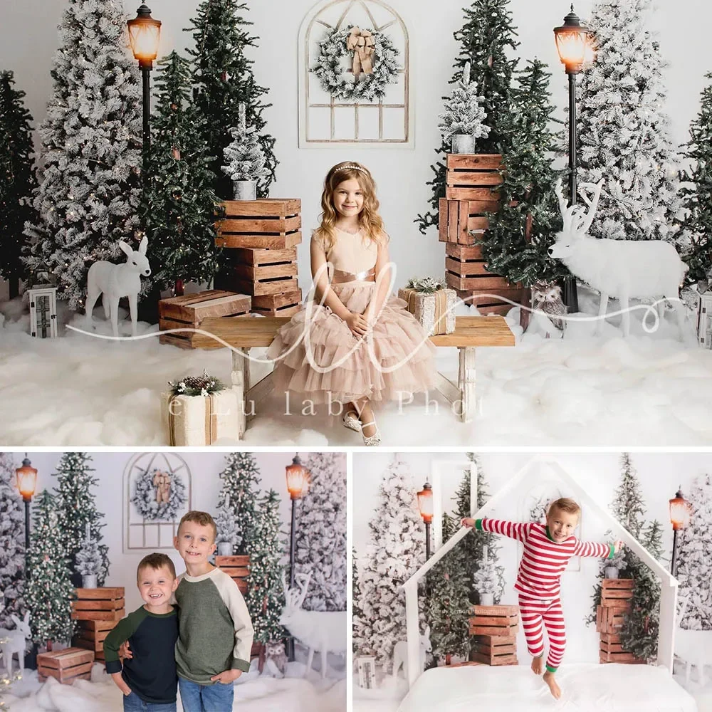 Mocsicka Winter Christmas Tree Snow Pine Tree Forest Backdrop For Photography Wooden Box Decor Child Portrait Photo Background
Mocsicka Winter Christmas Tree Snow Pine Tree Forest Backdrop For Photography Wooden Box Decor Child Portrait Photo Background