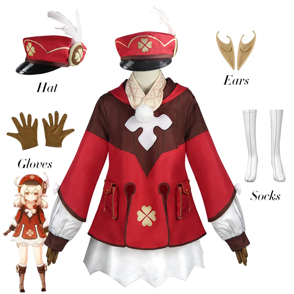 Genshin Impact Klee Cos Costume Cute Loli Suit Anime Game Same Clothing Women's Cosplay Performance Wear
Genshin Impact Klee Cos Costume Cute Loli Suit Anime Game Same Clothing Women's Cosplay Performance Wear