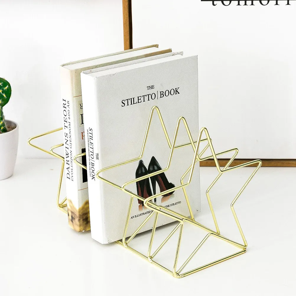 1Pcs Wrought Iron Desktop Book Stand Bookshelf Organizer Star Shape Creative Magazine Holder for Office Study Desk Document
1Pcs Wrought Iron Desktop Book Stand Bookshelf Organizer Star Shape Creative Magazine Holder for Office Study Desk Document