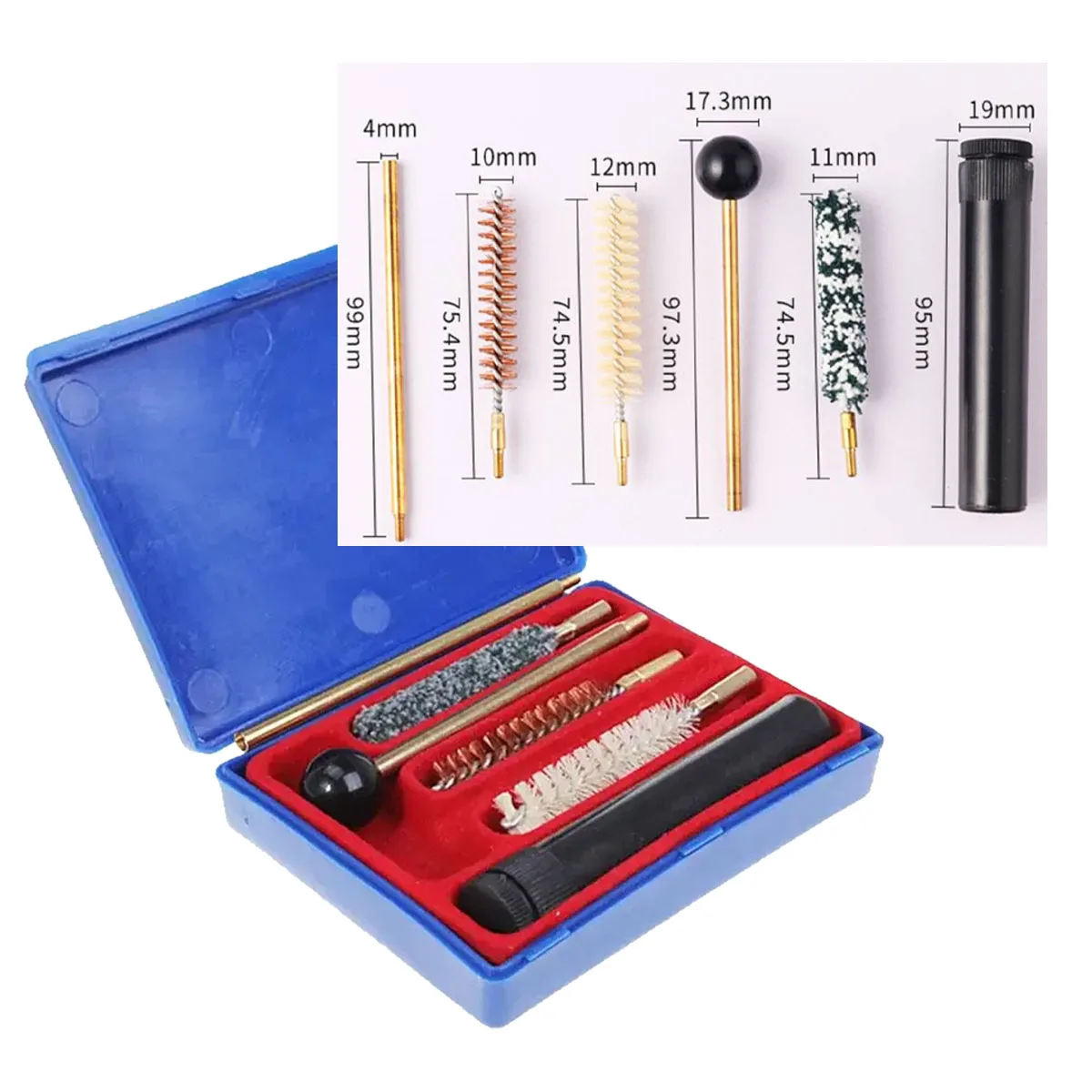 5 PCS Pack Gun Brushes Cleaning Kit For P365 CZ-75 Airsoft Pistol Brass Bristle Nylon Rod Cal .38 .357 9mm 9x19mm 9x21mm Brush
5 PCS Pack Gun Brushes Cleaning Kit For P365 CZ-75 Airsoft Pistol Brass Bristle Nylon Rod Cal .38 .357 9mm 9x19mm 9x21mm Brush