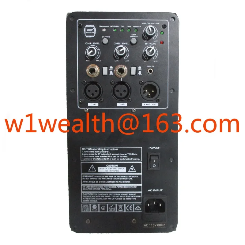 DF- 800W DSP Active Class D Power Amplifier 2 Way BT TWS Module Audio Board Used for Professional PA Speakers 
DF- 800W DSP Active Class D Power Amplifier 2 Way BT TWS Module Audio Board Used for Professional PA Speakers