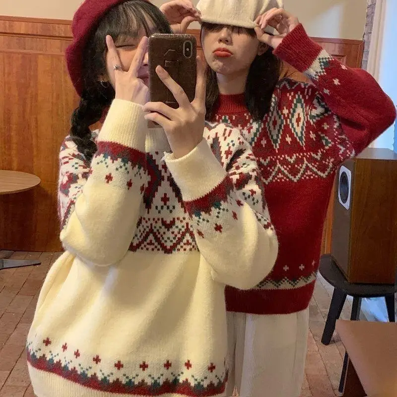 Утолщенный осенне-зимний наряд Best Friend, свободный вязаный свитер для внешнего использования, длинная одежда для поездок на работу, новинка для отдыха на улице
Утолщенный осенне-зимний наряд Best Friend, свободный вязаный свитер для внешнего использования, длинная одежда для поездок на работу, новинка для отдыха на улице