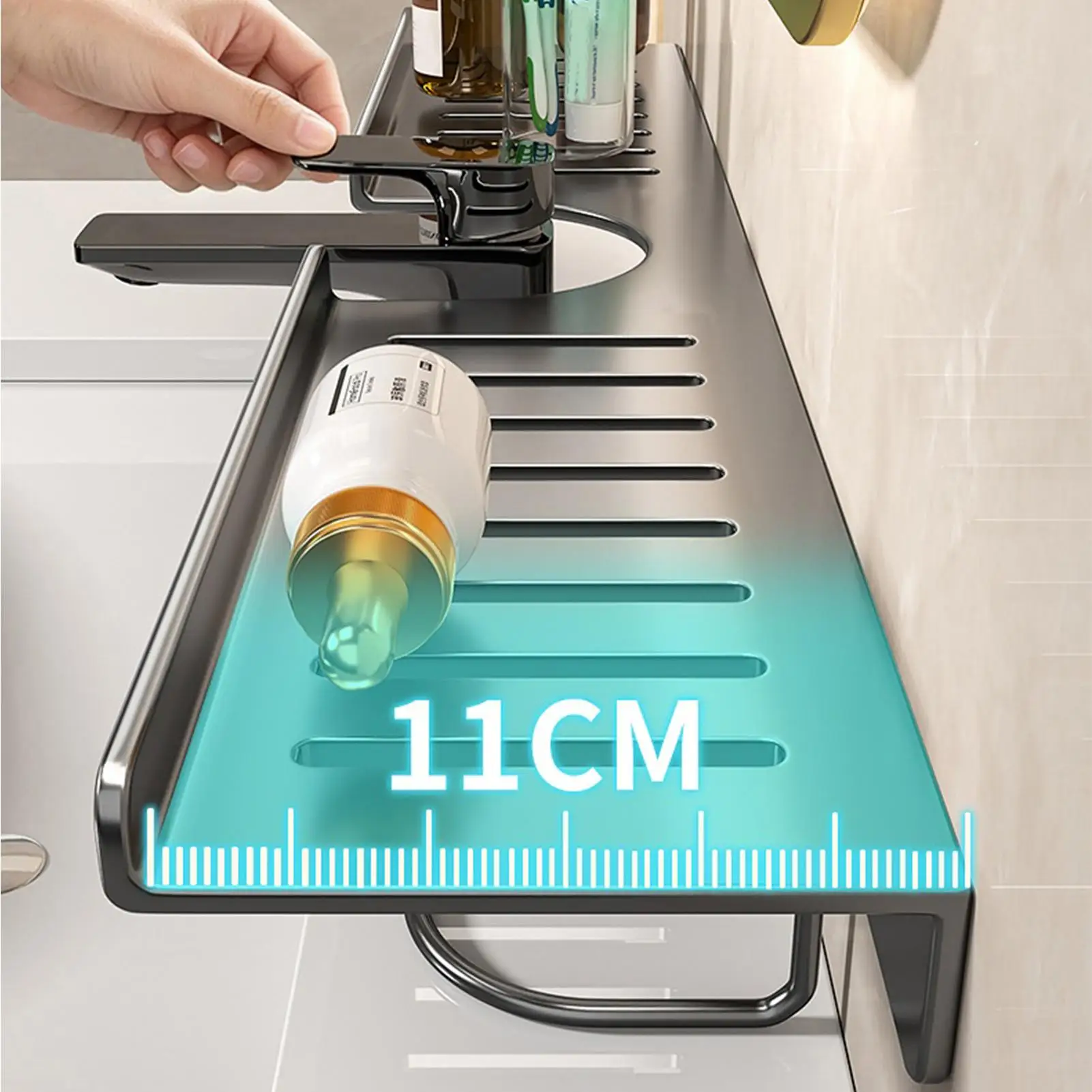 Over Sink Shelf Bathroom No-Drill Carbon Steel Kitchen Drying Over The Sink Shelf Bathroom Storage For Soap Sponge Brush Utensil
Over Sink Shelf Bathroom No-Drill Carbon Steel Kitchen Drying Over The Sink Shelf Bathroom Storage For Soap Sponge Brush Utensil