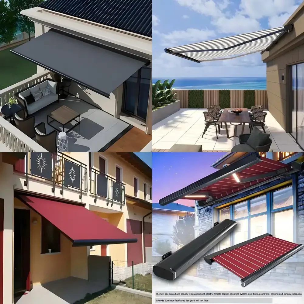 Outdoor Aluminum Motorized Waterproof Aluminum Balcony Patio Foldable Full Cassette Retractable Roof Awning
Outdoor Aluminum Motorized Waterproof Aluminum Balcony Patio Foldable Full Cassette Retractable Roof Awning