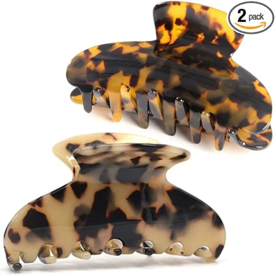 2 Pack Big Hair Claw Clips Tortoise Shell Nonslip Large Claw Clip For Women Celluloid Leopard Print Jaw Clips For Thick Hair, Big tortoise hair clip
2 Pack Big Hair Claw Clips Tortoise Shell Nonslip Large Claw Clip For Women Celluloid Leopard Print Jaw Clips For Thick Hair, Big tortoise hair clip