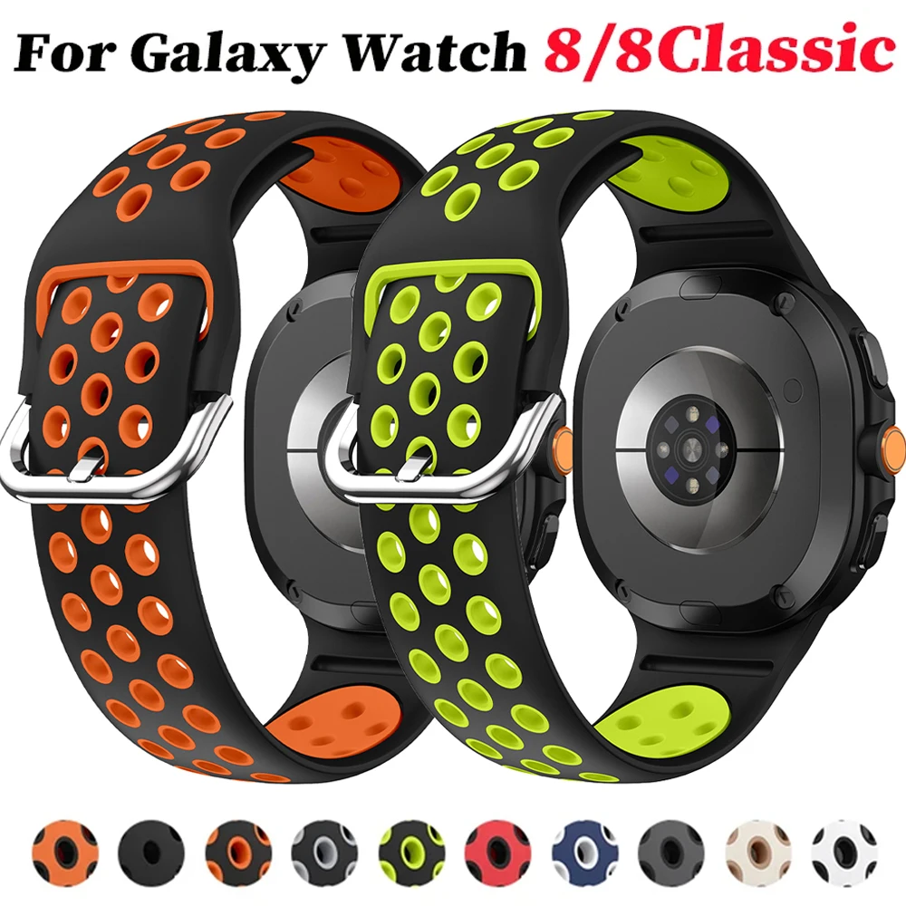Two-tones Silicone Strap for Samsung Galaxy Watch 8 40mm 44mm Breathable Sports Band for Samsung Galaxy Watch 8Classic 46mm 2026
Two-tones Silicone Strap for Samsung Galaxy Watch 8 40mm 44mm Breathable Sports Band for Samsung Galaxy Watch 8Classic 46mm 2026