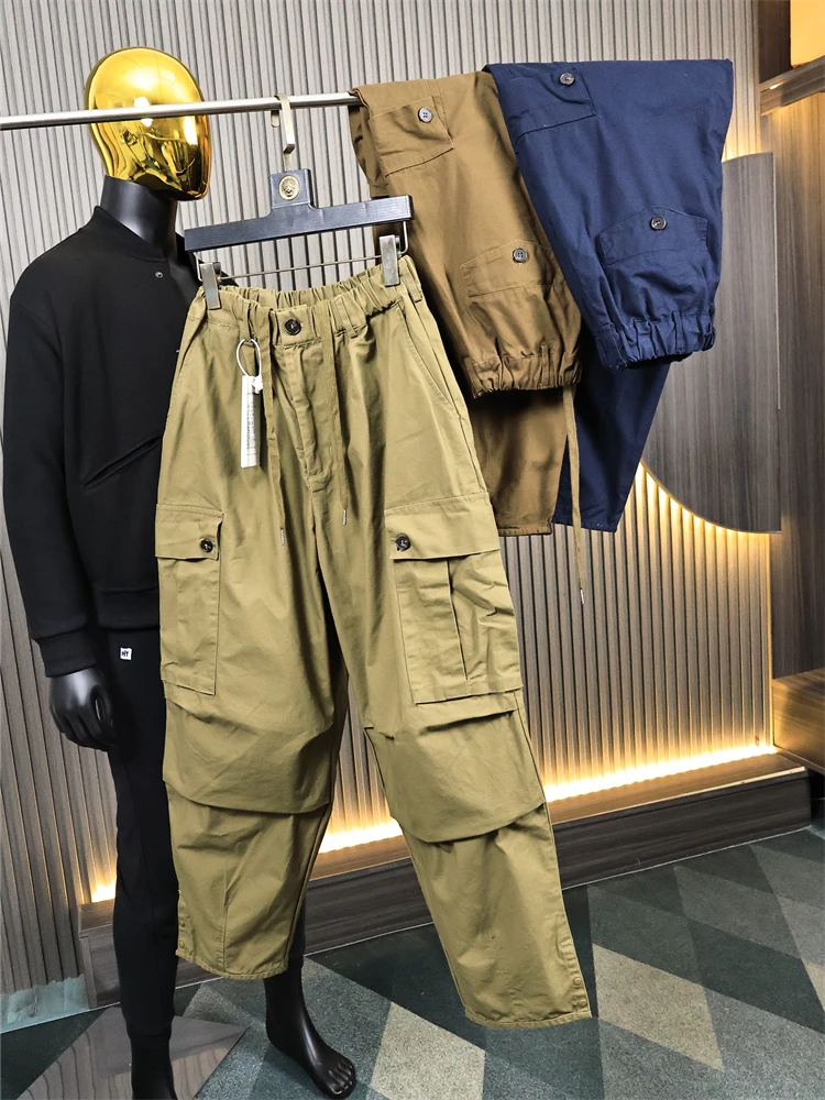 Свободные повседневные брюки из чистого хлопка, ткань из коровьей кожи, десантник, легкая рабочая одежда, брюки, модная осенняя мужская...
Свободные повседневные брюки из чистого хлопка, ткань из коровьей кожи, десантник, легкая рабочая одежда, брюки, модная осенняя мужская...