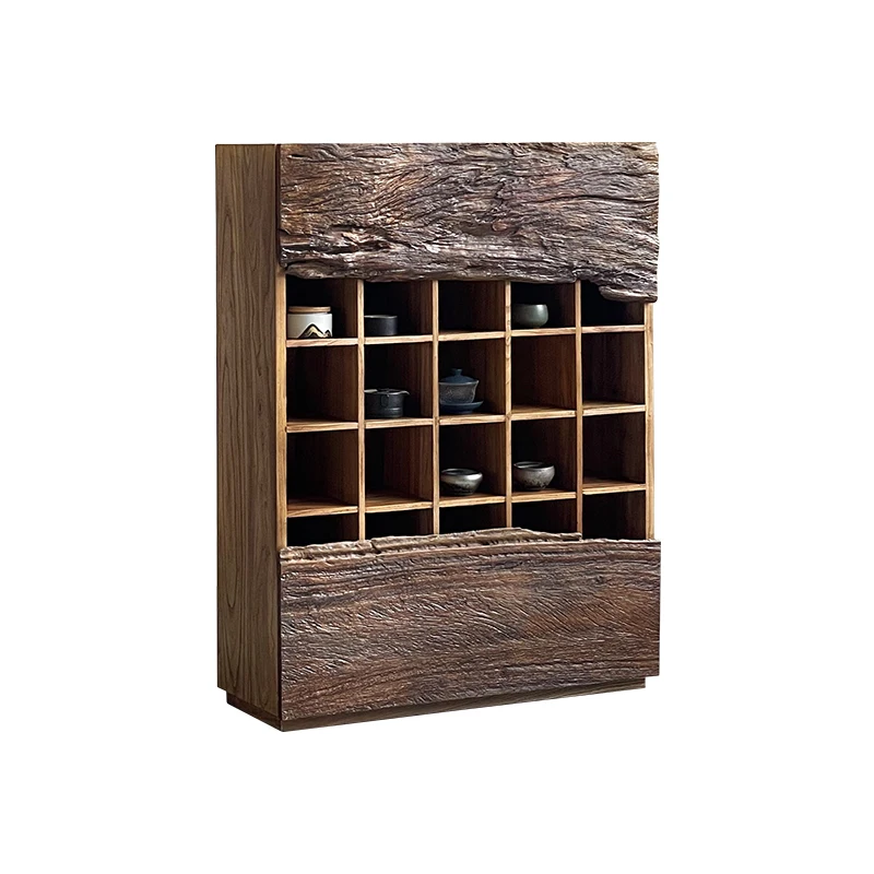 Solid Wood Wine Cabinet Two Drawers For Villa Dining //Wabi Sabi Style Living Room Furniture Multi Grid Tea Set Display Cabinet
Solid Wood Wine Cabinet Two Drawers For Villa Dining //Wabi Sabi Style Living Room Furniture Multi Grid Tea Set Display Cabinet
