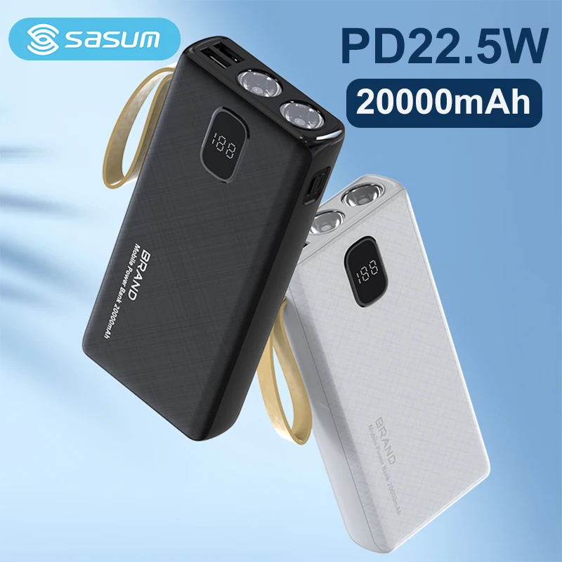 20000mAh Mobile Power Bank Portable External Battery Charger PD 22.5W Fast Charging For Huawei Samsung iPhone Xiaomi With Light
20000mAh Mobile Power Bank Portable External Battery Charger PD 22.5W Fast Charging For Huawei Samsung iPhone Xiaomi With Light