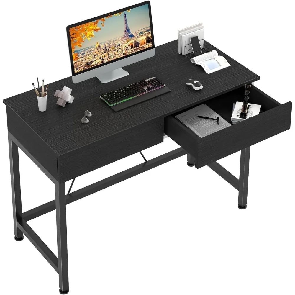 40Inch Desk with 2 Wooden Drawers,Home Office Desks with Storage, Simple Modern Kids Desk, Vanity Desk for Bedroom, Work Study
40Inch Desk with 2 Wooden Drawers,Home Office Desks with Storage, Simple Modern Kids Desk, Vanity Desk for Bedroom, Work Study