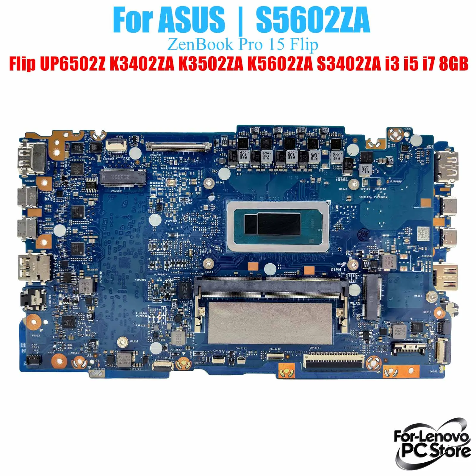 S5602ZA For ASUS Motherboard S5602ZA ZenBook Pro 15 Flip UP6502Z K3402ZA K5602ZA S3402ZA Laptop Mainboard
S5602ZA For ASUS Motherboard S5602ZA ZenBook Pro 15 Flip UP6502Z K3402ZA K5602ZA S3402ZA Laptop Mainboard
