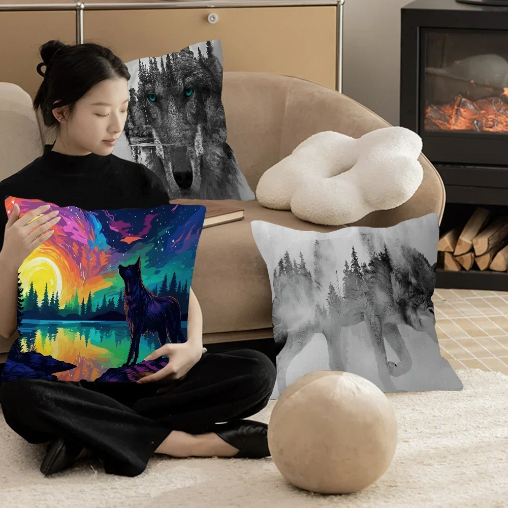 Animal Wolf Personalized Picture Text Home Decorative Pillows Household Gifts 45x45cm
Animal Wolf Personalized Picture Text Home Decorative Pillows Household Gifts 45x45cm
