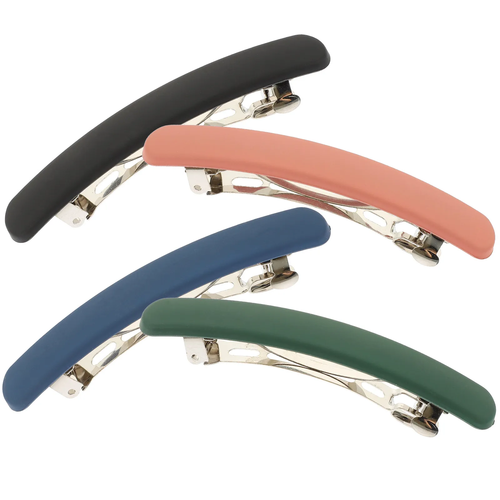 4pcs Matte Spring Clips French Barrette Clip For Fine Thick Hair Ponytail Holder Rectangle Flat Clips Hair Accessories
4pcs Matte Spring Clips French Barrette Clip For Fine Thick Hair Ponytail Holder Rectangle Flat Clips Hair Accessories
