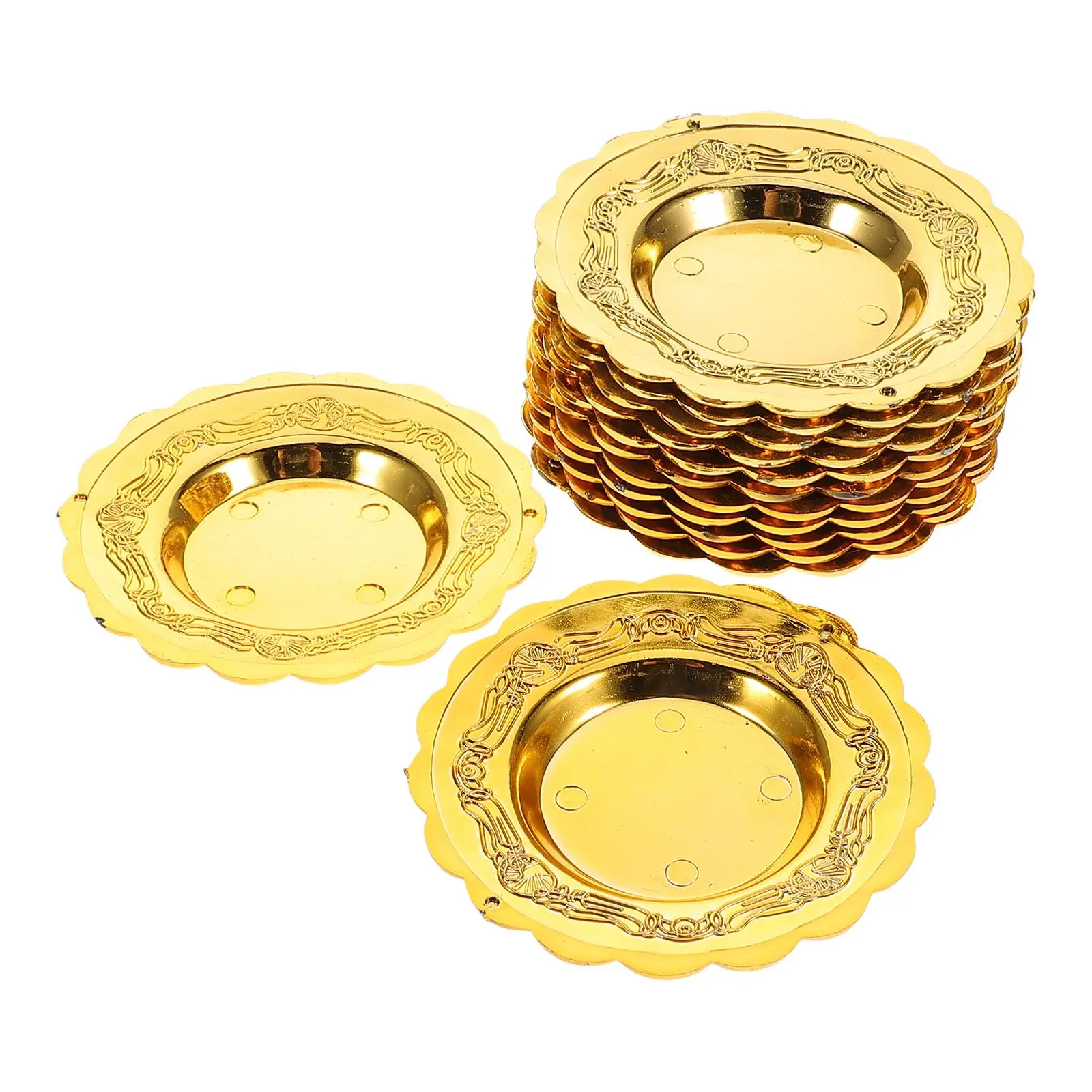 12PCS Cake Pan Dessert Plates Round Tray for Wedding Party Hotel Snack Serving Dried Fruit Platters Golden Color
12PCS Cake Pan Dessert Plates Round Tray for Wedding Party Hotel Snack Serving Dried Fruit Platters Golden Color
