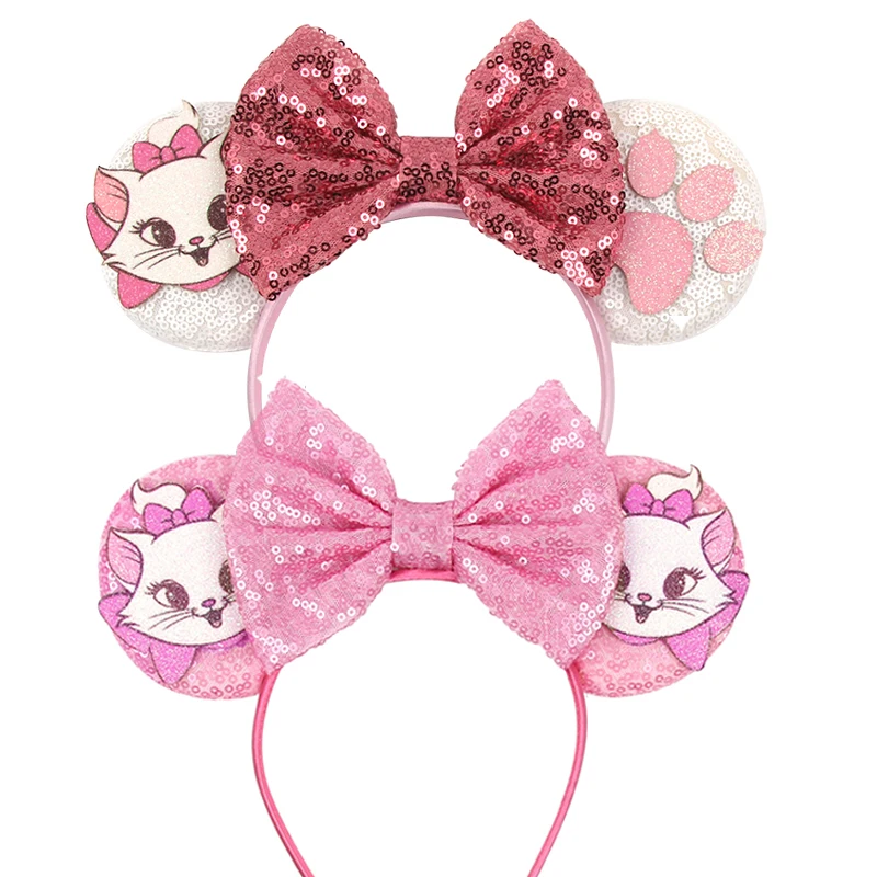 Kawaii Disney повязки на голову с ушками Микки Мауса для девочек, повязки для волос Marie Cat, головные уборы для взрослых и женщин, расшитые блестками 5 дюймов, банты, аксессуары для волос
Kawaii Disney повязки на голову с ушками Микки Мауса для девочек, повязки для волос Marie Cat, головные уборы для взрослых и женщин, расшитые блестками 5 дюймов, банты, аксессуары для волос