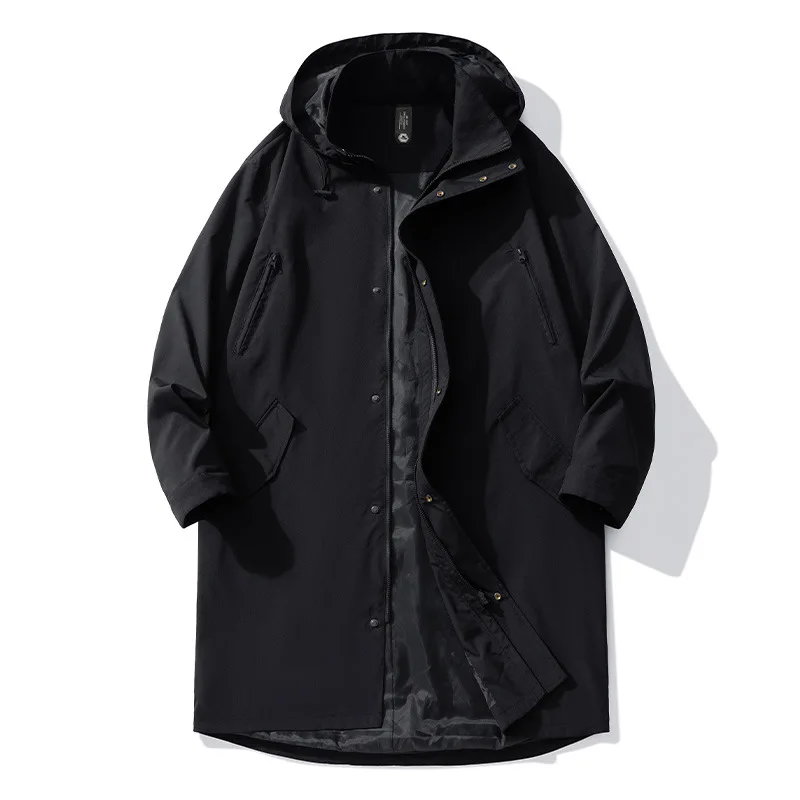 Men's Mid-Length Outdoor Jaet 9 Large Size Detachable Hood Windbreaker Faionable plus Size Polyester Fiber Long Zipper
Men's Mid-Length Outdoor Jaet 9 Large Size Detachable Hood Windbreaker Faionable plus Size Polyester Fiber Long Zipper