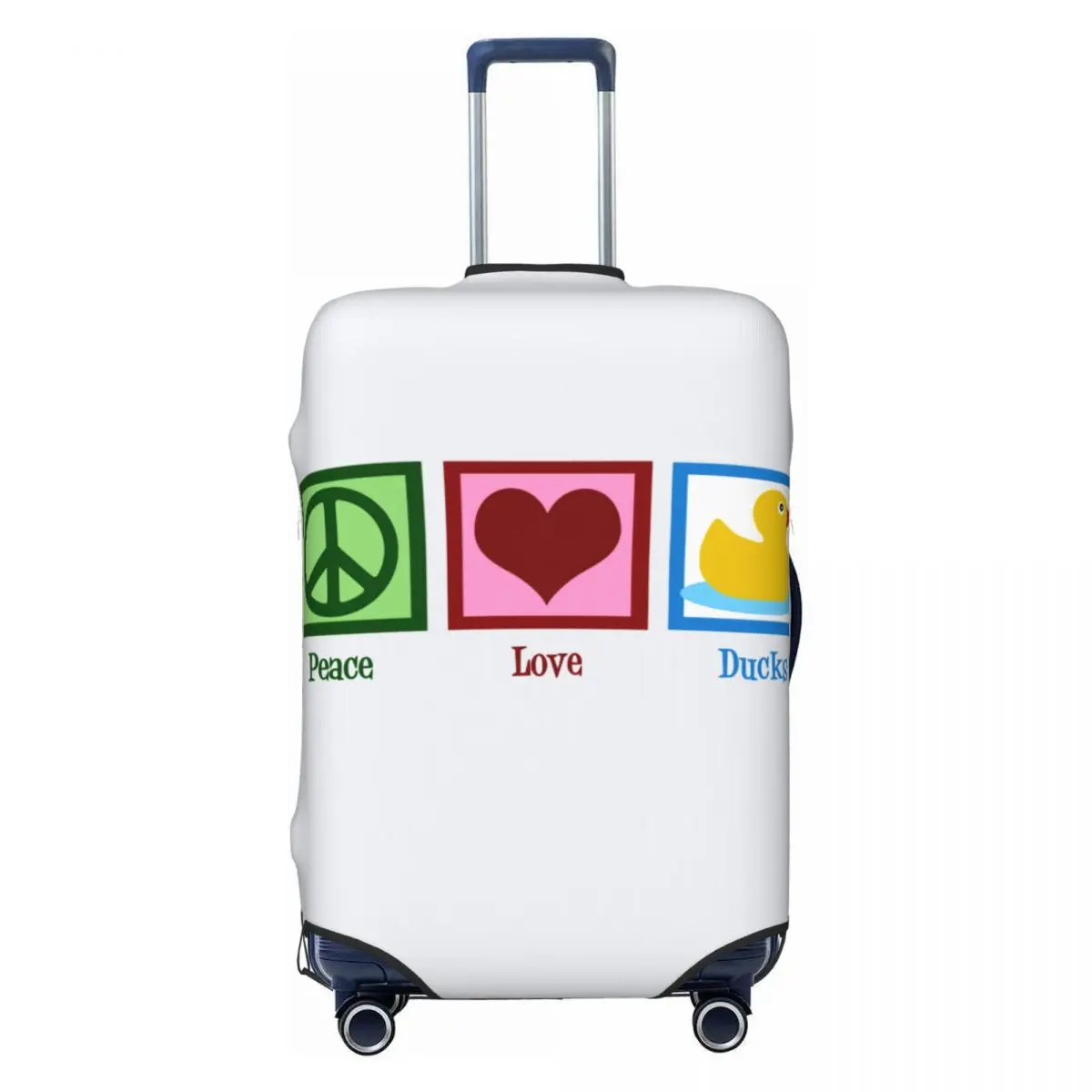 Custom Peace Love Ducks Luggage Cover Funny Suitcase Protector Covers Suit For 18-32 inch
Custom Peace Love Ducks Luggage Cover Funny Suitcase Protector Covers Suit For 18-32 inch