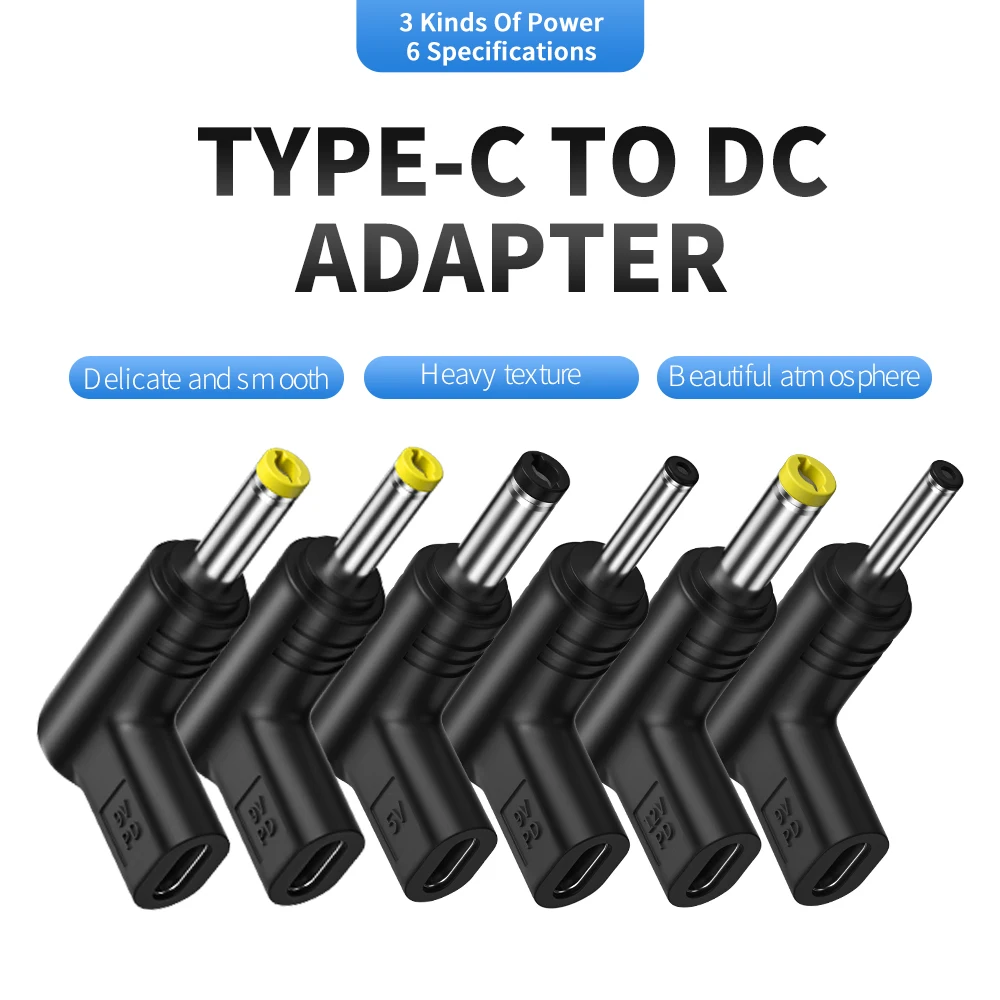 USB C PD to DC Power Connector Universal 5V 9V 12V 15V 19V Type C to DC Jack Plug Charging Adapter Converter for Router Tablet
USB C PD to DC Power Connector Universal 5V 9V 12V 15V 19V Type C to DC Jack Plug Charging Adapter Converter for Router Tablet